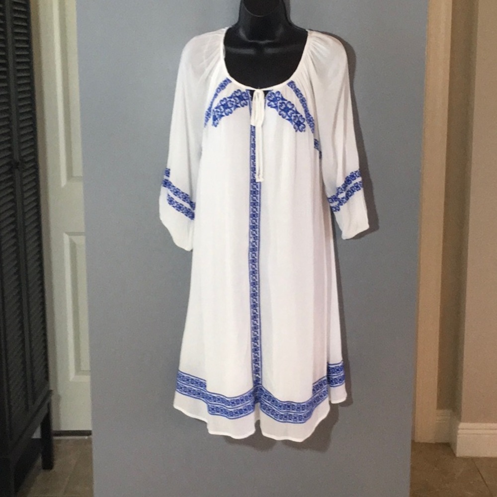 Embroidered Boho Dress